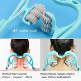 Manual Neck Massager Trigger Point Roller Massager